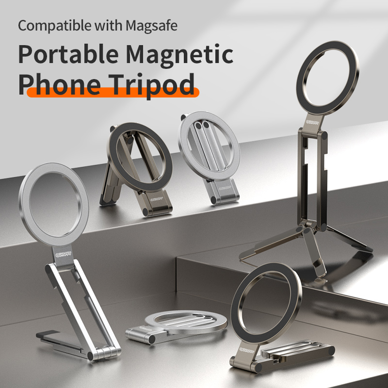 Photography Basics - Magnetyczny metalowy statyw do telefonu, kij