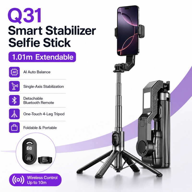 Photography Basics - Stabilizator gimbalowy do telefonu z pojedynczą