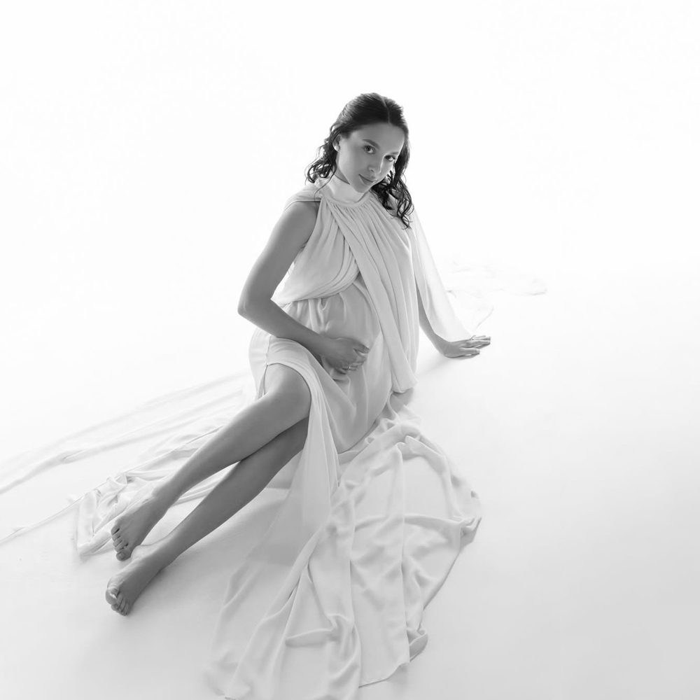 Elegancka różowa suknia ciążow – Photography Club recenzja i cena